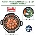 Kitchen Deluxe Veggie Steamer Basket - Large - Fits Instant Pot Pressure Cooker 3, 5, 6 Qt & 8 Quart - 100% Stainless Steel - Accessories Include Safety Tool + Julienne Peeler + eBook - For Instapot