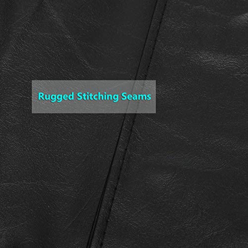 iiSPORT Leatherette Pool Table Cover, 8-Foot Heavy Duty Billiard Game Table Dust Storage Cover - Black