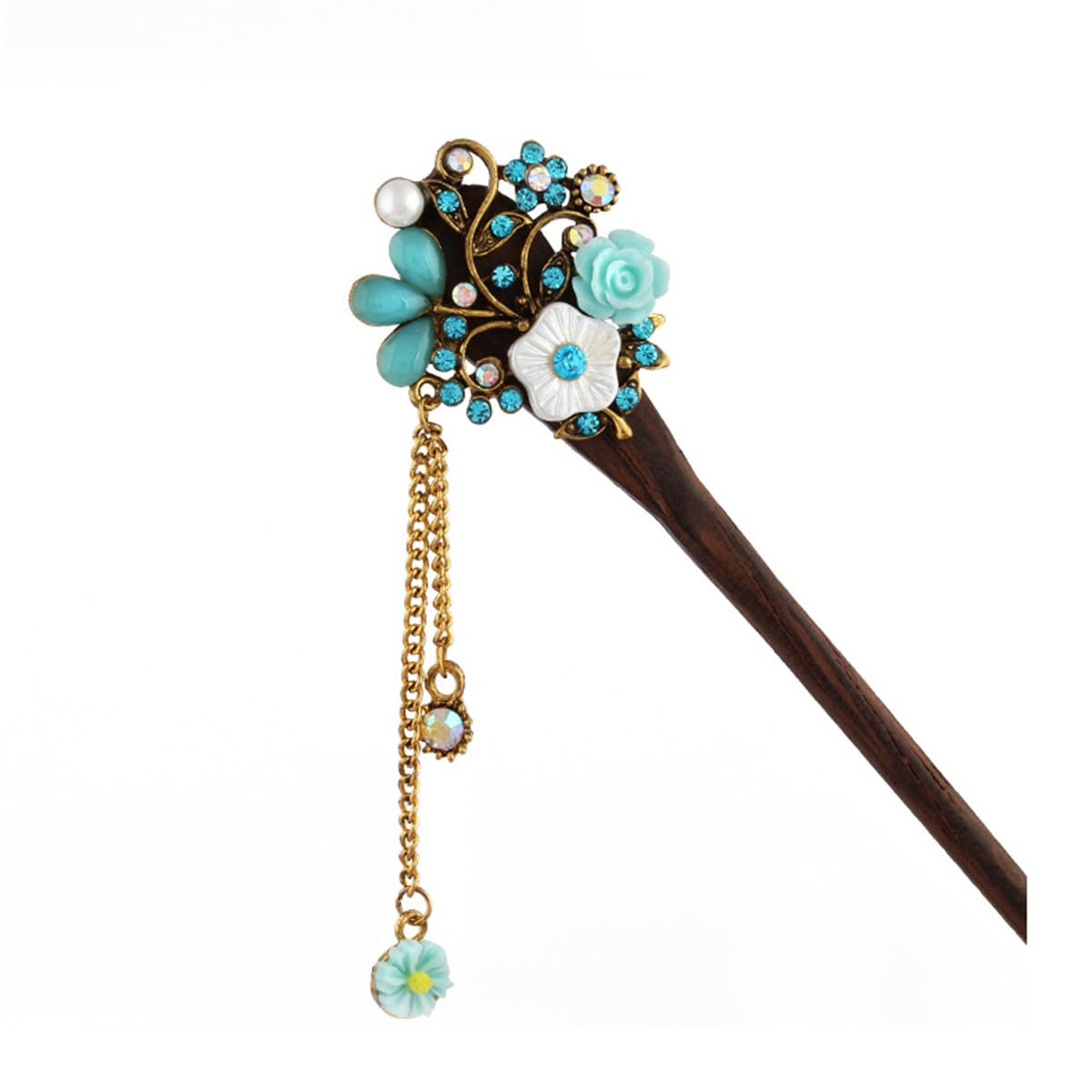 Frcolor Wooden Pin Chinese Hair Sticks with Tassel Retro for Women’s Hair Styling