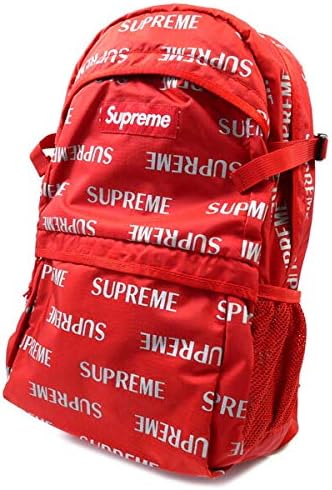 supreme 3m reflective repeat backpack red