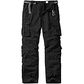linlon Men's Outdoor Casual Quick Drying Lightweight Hiking Cargo Pants with 8 Pockets