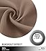 NICETOWN Patio Outdoor Curtain Waterproof, Thermal Insulated Light Blocking Rustproof Grommet Blackout Indoor Outdoor Patio Shades for Party/Cottage, 1 Panel, W52 by L84, Tan