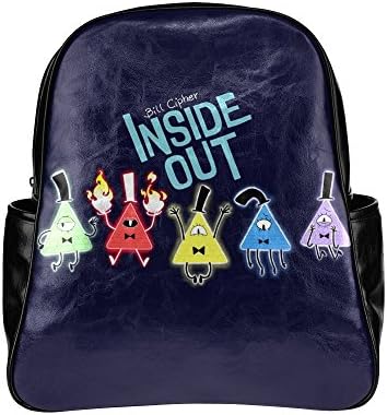 SLJD Unisex Bill Cipher Inside out Gravity Falls Stylish Multi Pocket Backpack