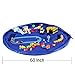 Everfunny Children's Play Mat and Toys Storage Bag - 60 inch Kids Playbag Toys Organizer Quick Pouch. Great for Storing Medium and Large Size Toy, Portable, Sturdy-Blue