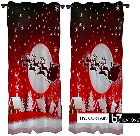 b7 CREATIONS® Digital Printed 1 Piece Polyester Knitted Kids Curtain for Window 5 Feet, 1 Curtain (Long Door - 4x9 Feet)