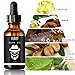 EZGO Beard Oil Leave-in Conditioner and Softener, Beard Growth, Mustache, Face and Skin, Unscented Beard Oil, 2oz