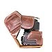 MegaGear Ever Ready Protective Leather Camera Case, Bag for Canon PowerShot G3 X, G3X Digital Camera (Dark Brown) (Model: MG569)