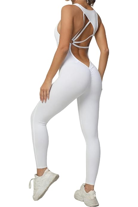 Mono Largo Mujer Mono Deportivo Para Mujer Push Up, Tirantes Y - Main Image