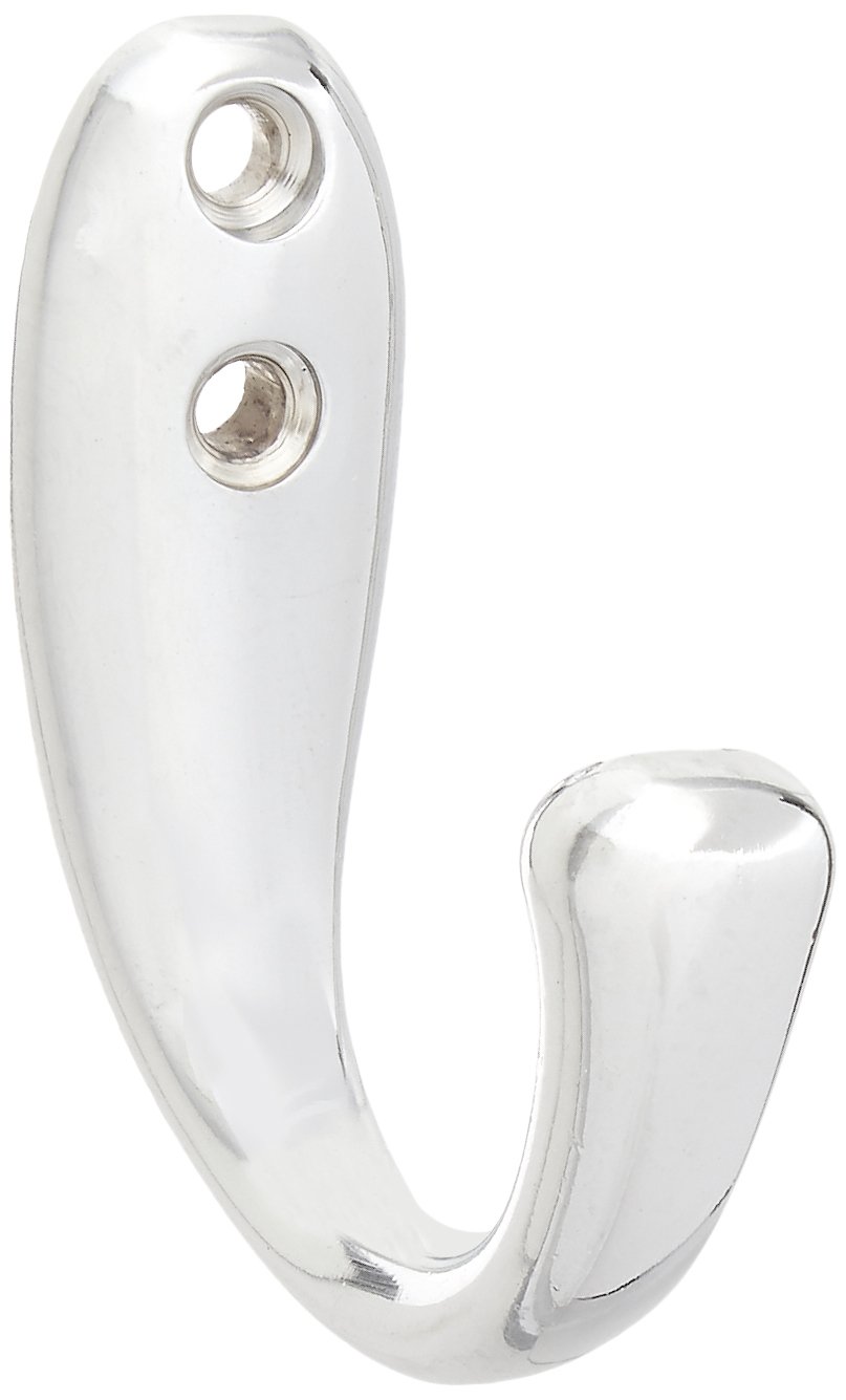 Photo 1 of interDesign Wall Mount Entryway Storage Hook for Jackets, Coats, Hats, Scarves - Chrome