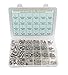 HVAZI M2 M2.5 M3 M4 M5 M6 Stainless Steel Phillips Pan Head Screws Combine with Spring Washer and Plain Washers Nuts Assortment Kit