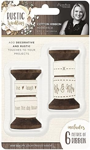 Sara Davies Rustic Wedding Signature Collection - Cotton Ribbon Mixed (4pc)