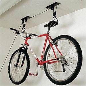 Denny International 20kg Capacity Bike Bicycle Space Saving Garage Storage Lift Pulley Hoist Stand Rack Heavy Duty…