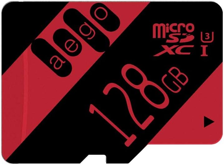 128GB Micro SD Card Class 10 U3 128GB microSDXC Card Memory Card High Speed for Gopro Dash Cam Camera with Adapter-U3 128GB
