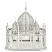 Taj Mahal Wire Sculpture Doodles Destinations Series