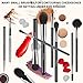 BESTOPE Makeup Brushes 16 Pcs Synthetic Contour Brushes Set for Foundation Powder Liquid Cream Concealers Eyeshadows Blush Blending Makeup Brush Set (Holographic Logo)