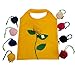 Moolecole 10pcs Rose Shopping Bag Foldable Bag Handle Bags Colorful Reusable Eco Bags Shoulder Tote