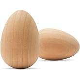 Wood Easter Eggs 1-5/8 inch, Pack of 100 Unfinished Wooden Eggs for Decorating, Craft Egg, Wooden Easter Egg for Crafts, by Woodpeckers