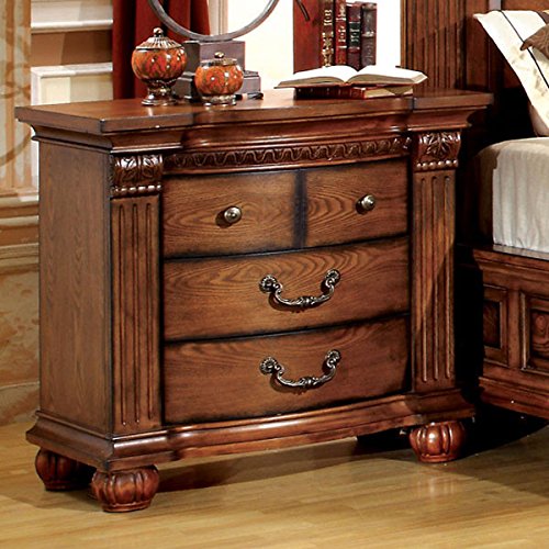247SHOPATHOME IDF-7738Q-6PC Bedroom-Furniture-Sets, Queen, Oak - Thumbnail 4