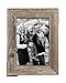 BarnwoodUSA Rustic 5 by 7 Inch Picture Frame with 1.25 Inch Wide Molding - 100% Reclaimed Wood, Weathered Gray