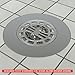 Danco, Inc. 3-Inch Hair Catcher for Stand-Alone Shower 10529, Pack of 1, Chrome in-Drain