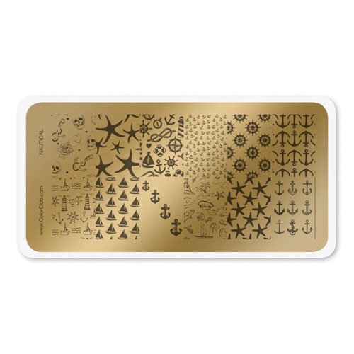 COLOR CLUB NAIL ART STAMPING PLATE-NAUTICAL