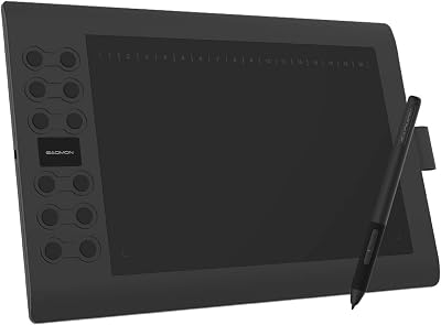 GAOMON M106KPRO 10 Inch Graphic Tablet 8192 Pen Pressure Tilt USB Windows Mac