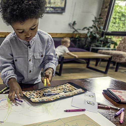Urban Infant Budding Artist Toddler Kids Crayon Set/Travel Wallet - Poppies - Thumbnail 6