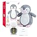 Baby Shower Gifts with Night Light Sleep Aid, Soother White Noise Sound Machine with 40 Lullabies, New Baby Gift Smart Sleep Soother Portable Soft Stuffed Animal for Babies(9.5in)