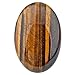 Rockcloud Oval Worry Stones,Palm Pocket Energy Stone,Healing Crystal with Velvet Bag,Tiger's Eye