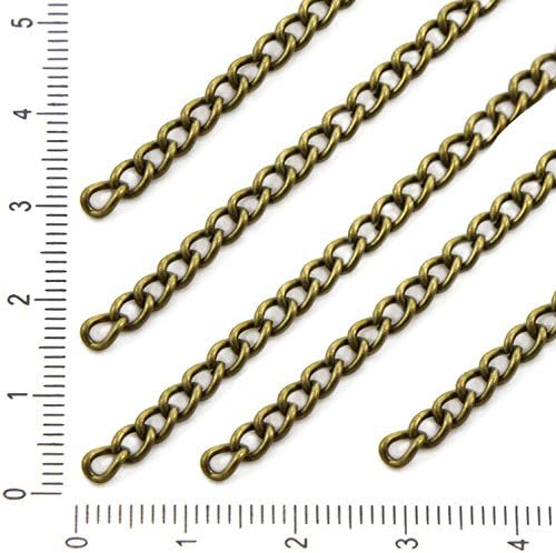 1m 3.3ft 1.1yds Antique Bronze Oval Cable Link Chain Jewelry Making Metal Findings Wholesale 3.5mm