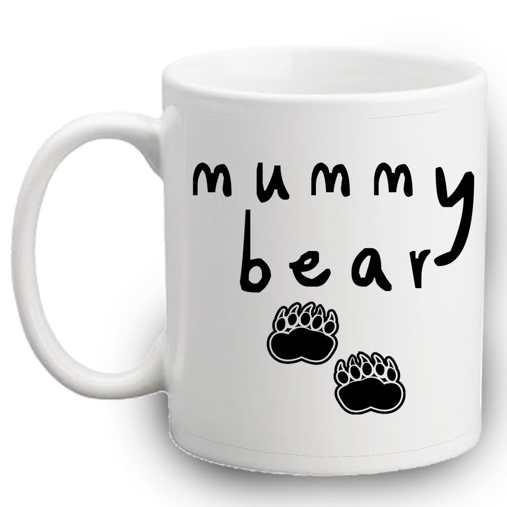 LULAH BLU Mummy Bear Mug | Coffee Tea Cup | Cute New Mum Gift | Mum To Be Present