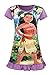 AOVCLKID Moana Comfy Loose Fit Pajamas Girls Printed Princess Dress (Purple,120/4-5Y)