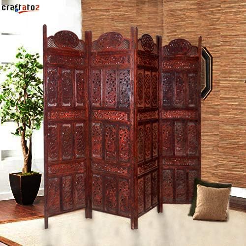 Craftatoz Wood Sheesham Partition Room dividers Wooden Room Separators Amazon.in Home