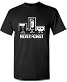 Never Forget Retro Vintage Cassette Tape Graphic Novelty Mens Funny T Shirt