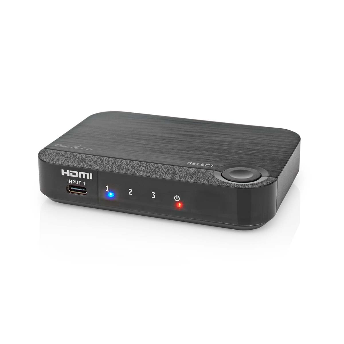 NEDIS HDMI™ Converter 3-Port 4K USB-C™/HDMI™ Combo Switch, Supports 4K@60Hz, HDMI 2.0, HDCP 2.2 - USB-C Input for Smartphones, Tablets, Laptops
