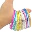 08-JSEA 50pcs Colorful Bracelet Bangles Set Stackable Indian Bangles Women Girls