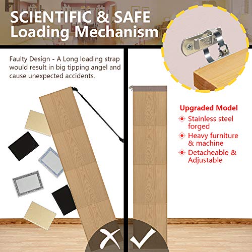 Metal Furniture Straps (8 Sets) Dresser Wall Anchors, Furniture Anchors