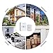 QIACHIP Wireless Doorbells Self-powered Door Chimes Push Button Kinetic Battery-Free Door Bells Waterproof 38 Musical Tones 150m Range