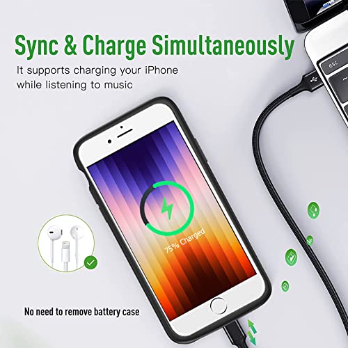 Battery Case for iPhone 7/8/6s/6/SE 2020/SE 3, [10000mAh