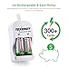 Box: Smart Charger + 6 pcs RCR123A 3.0V (3.2V NOM) 400mAh LiFePO4 Rechargeable Batteries (Not for Arlo Camera)