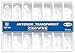 Zubastick Zirconia Alumina Anterior Transparent Crowns Matrices Matrix 64 pcs.