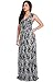 KOH KOH Womens Long Lace Floral Print Sleeveless Semi Formal Summer Maxi Dress