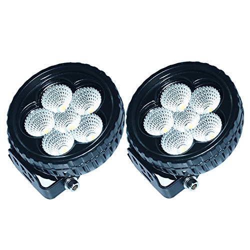 LED Light Bar, JAHURD Light [2 Pack] 3″ inch 18W Flood LED Pods LED Work Lights Driving Fog Lights for Off-road, Truck, Car, ATV, SUV, Jeep