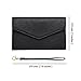 KROSSLON Rfid Passport Holder Tri-fold Travel Wallet Women Medium Wristlet, Black