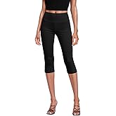 Hybrid & Company Womens Super Stretch Causal Pull On Millennium Twill Bermuda Shorts