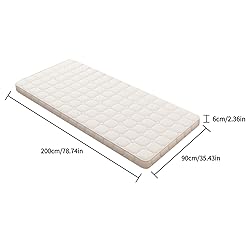 Dymhaoby Folding Mattress Single, 6cm Trifold