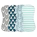 Baby Burp Cloths 4 Pack, 100% Organic Cotton | Large, Triple Layer, Ultra Absorbent & Soft |Burping Rag for Newborn, Ranger Set, Gender Neutral |Baby Shower Gift for Boys & Girls by Chunky Chops