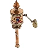 sharprepublic ハンドクランク 回転 チベット 仏教の祈り 仏具 共振 記念品 ポータブル