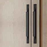 Shozafia Kitchen Cabinet Pulls - Black Cabinet Handles - 5 Pack Long Cabinet Hardware for Drawers Dresser Furniture Pulls (5.