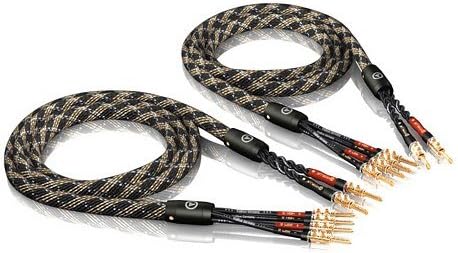 ViaBlue SC-4 Silver Series Bi-Wire Loudspeaker Cable Single > Bi-Wire with TS Banana Plugs Length 1.5 m